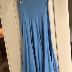 Strapless knit dress/ maxi skirt